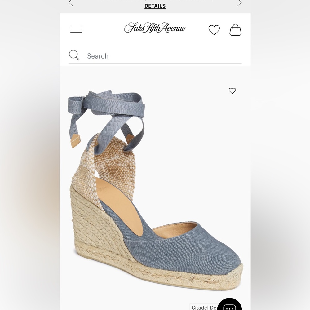 New! never worn Castaner Denim Espadrilles size 9